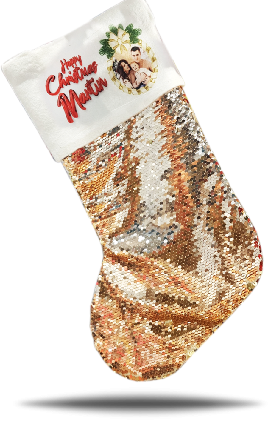 Gold Sequin Stocking