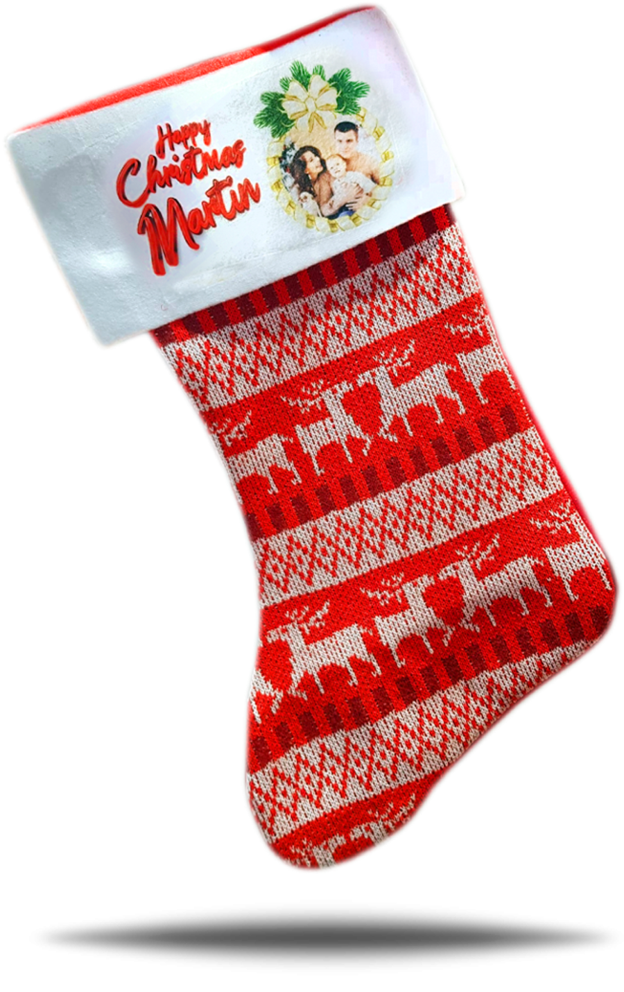 Red Nordic Stocking